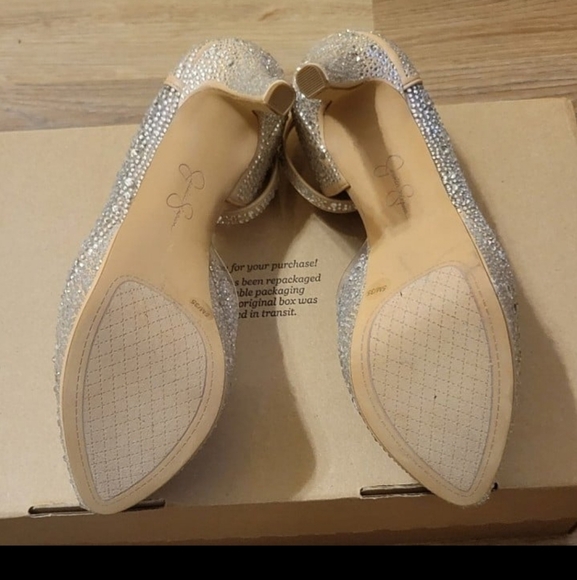 Jessica Simpson Ormanda2 Blinged-out Rhinestone Embellished Platform Pump - Picture 8 of 12